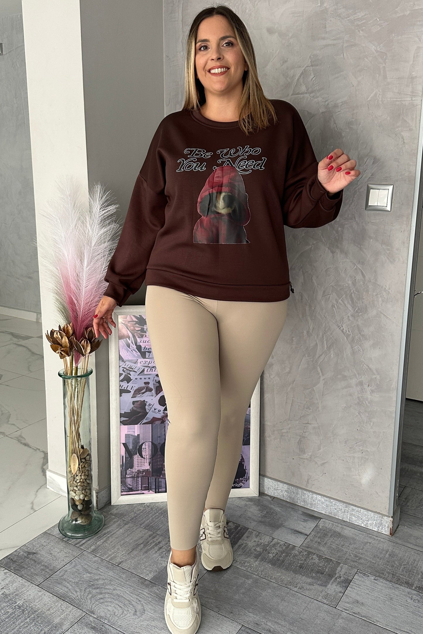 Sudadera BeYou Marrón Chocolate