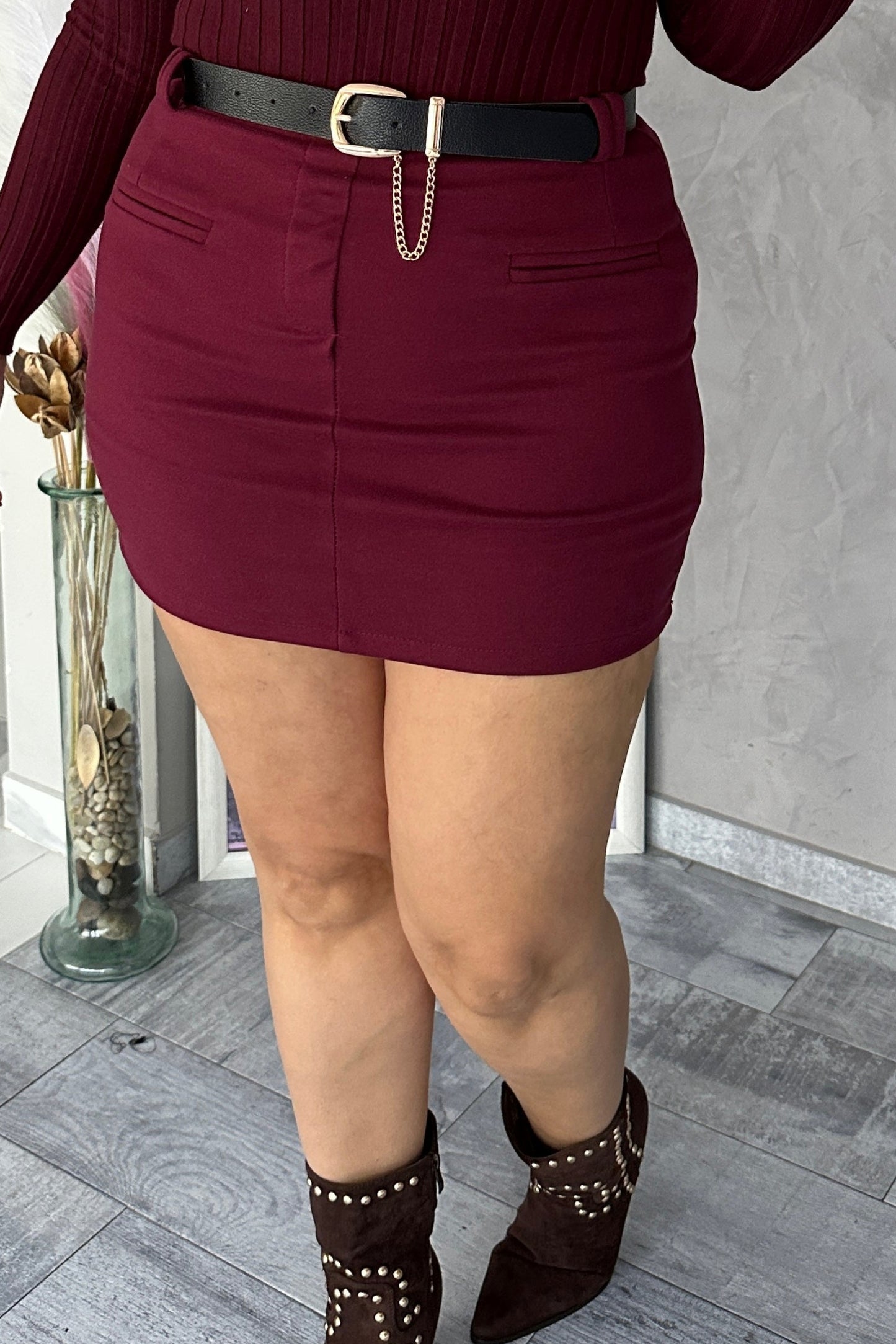 Falda Pantalón Dakota Burdeos
