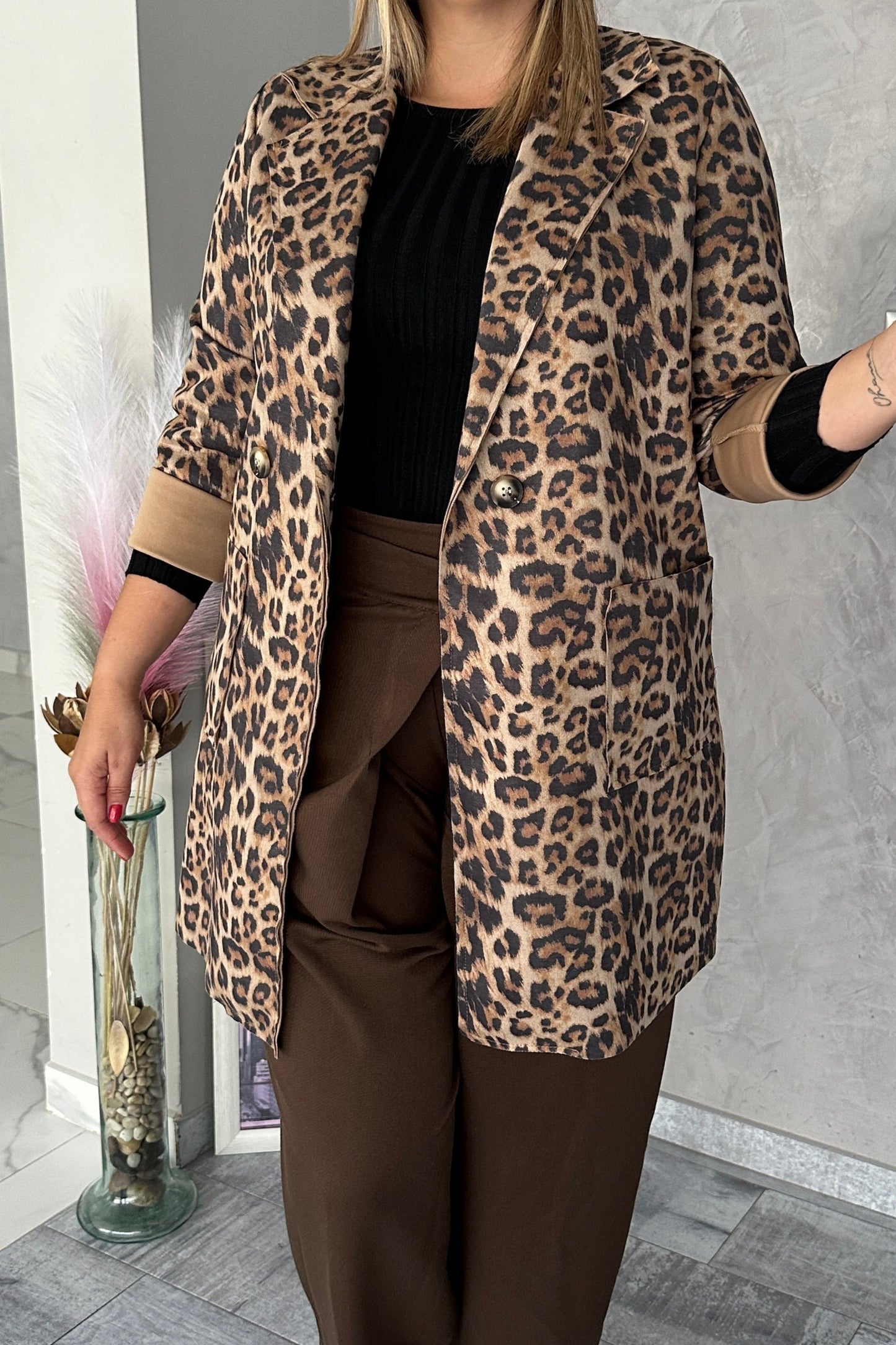 Abrigo Animal Print