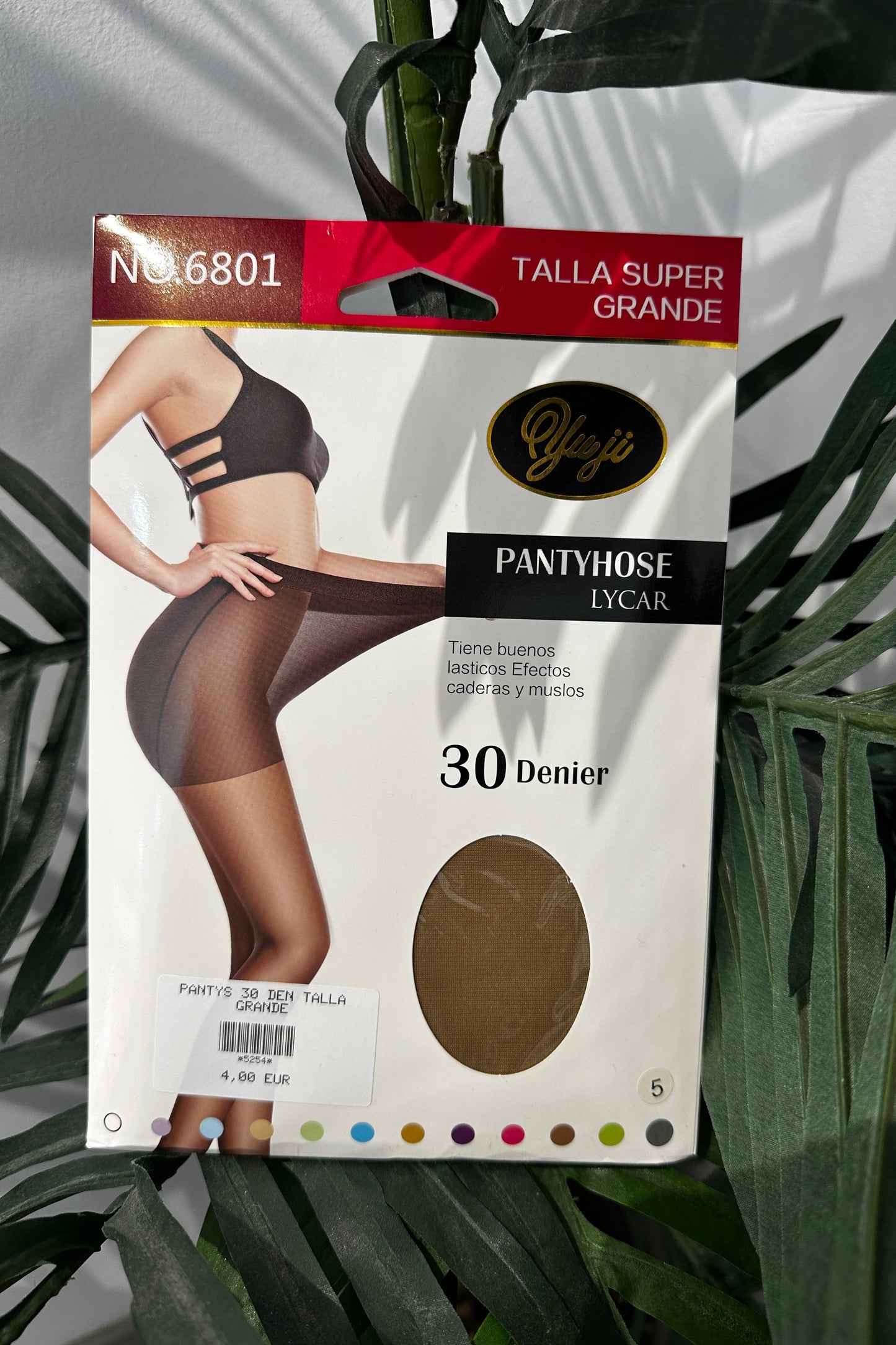 Pantys 30 DEN talla grande