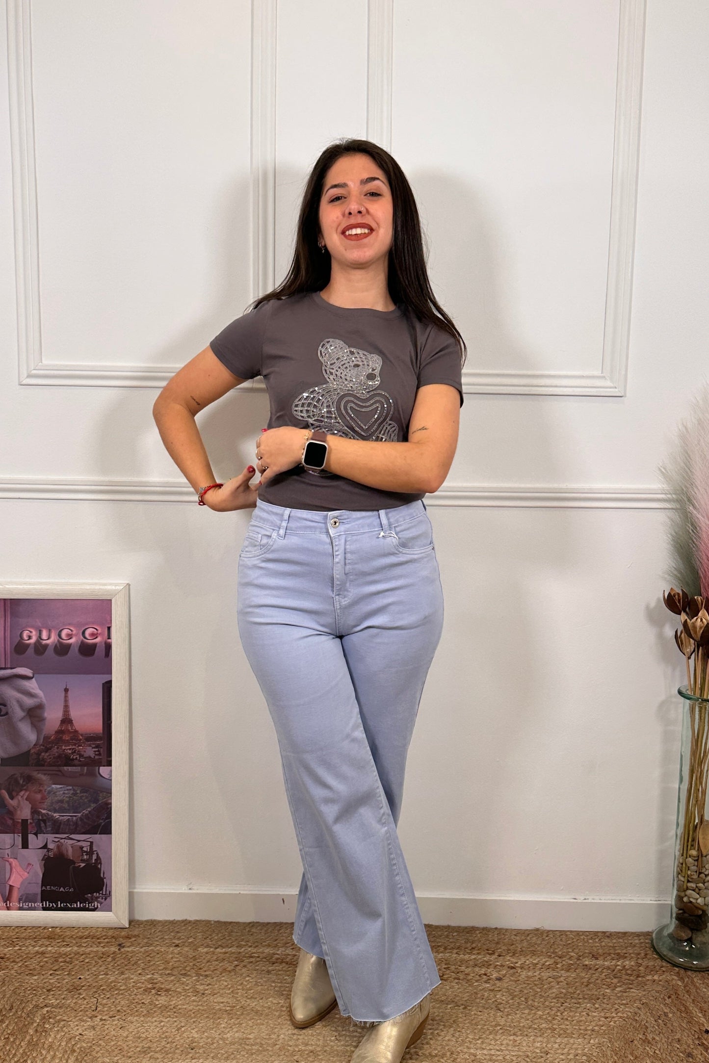 Jeans Wide Leg Celeste