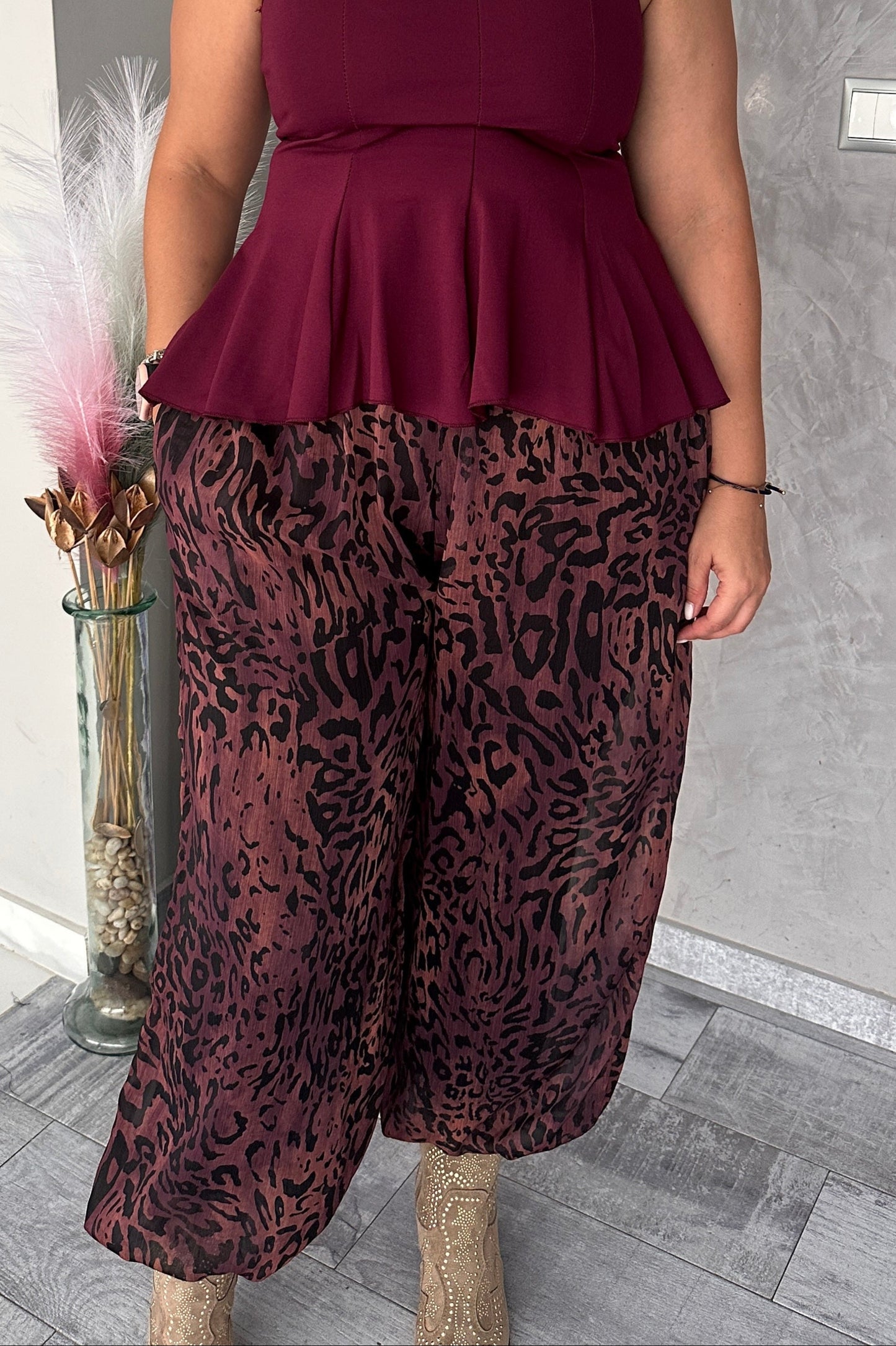 Pantalón Jungle Burdeos