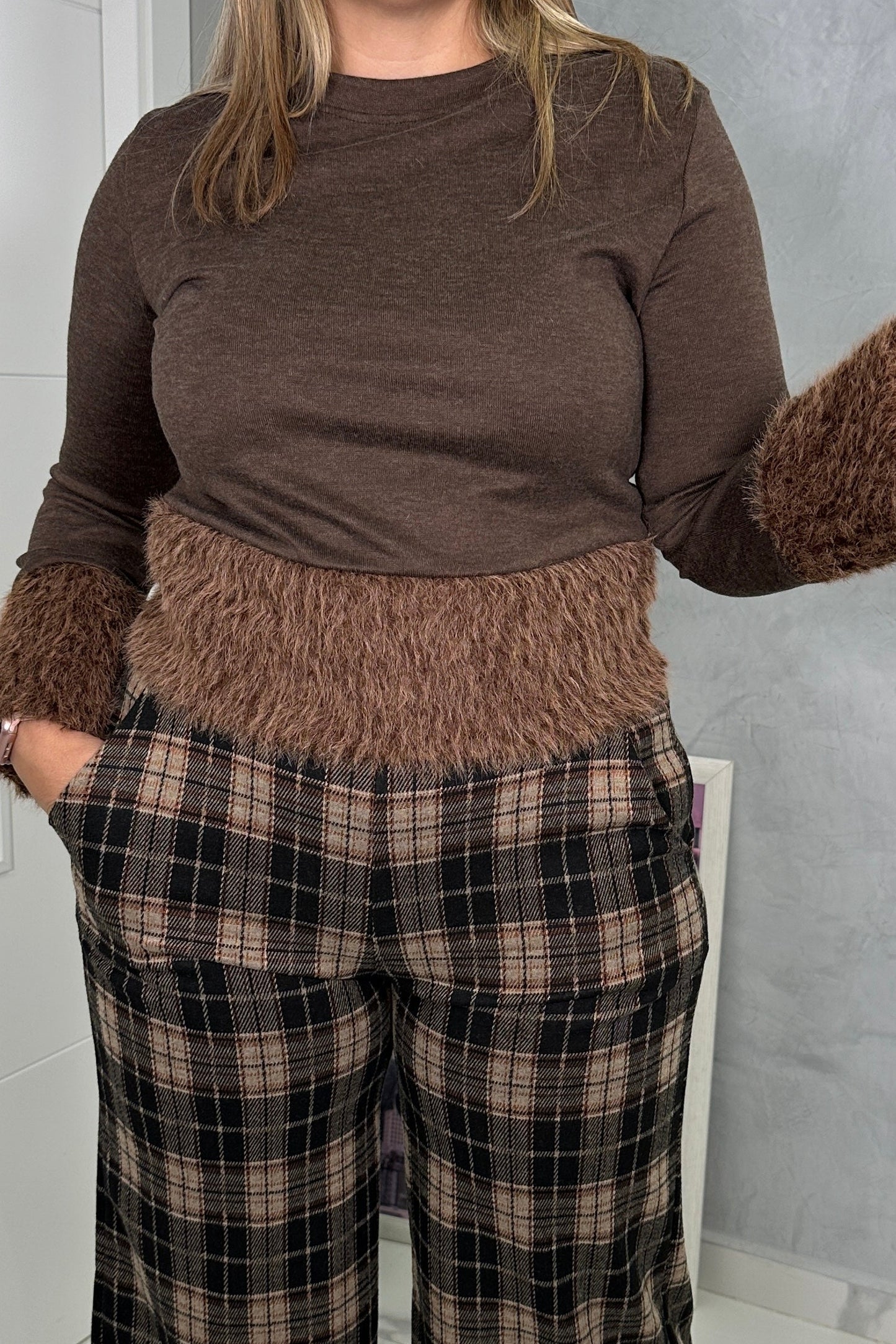 Jersey Cozy Marrón Chocolate