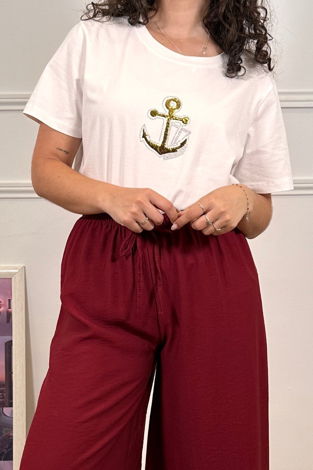 Camiseta Ancla Glam