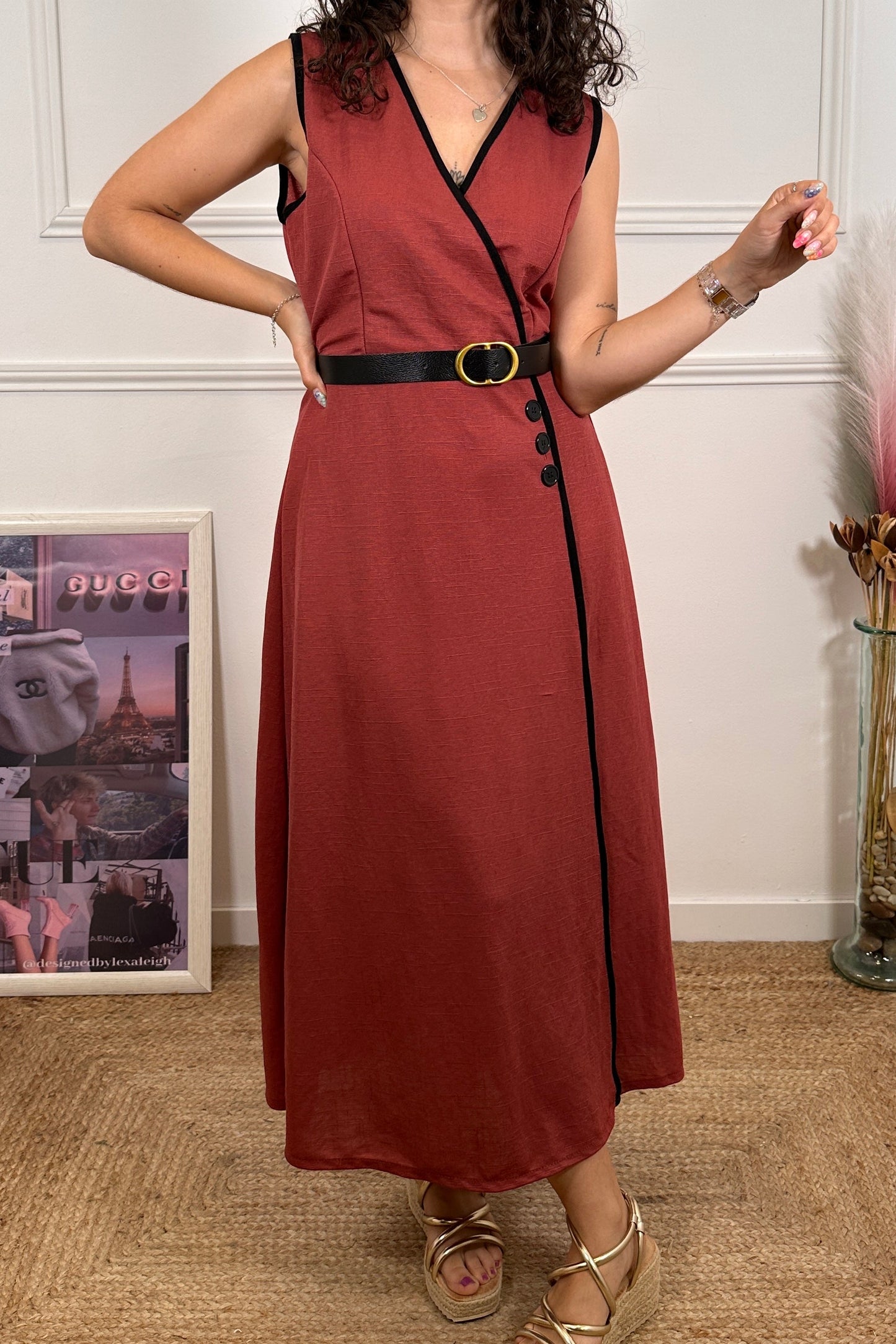 Vestido Siena Coral