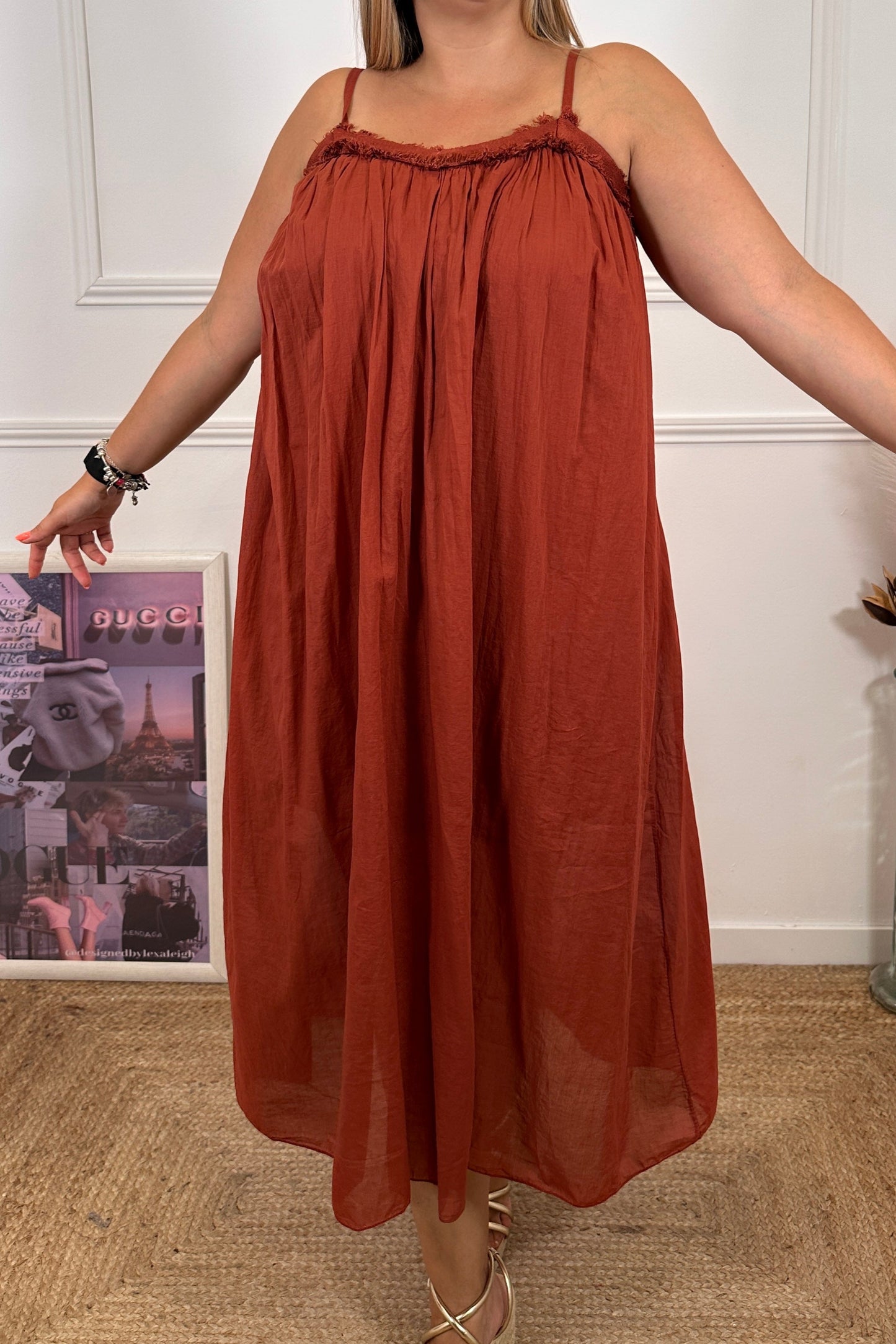 Vestido Frida Teja