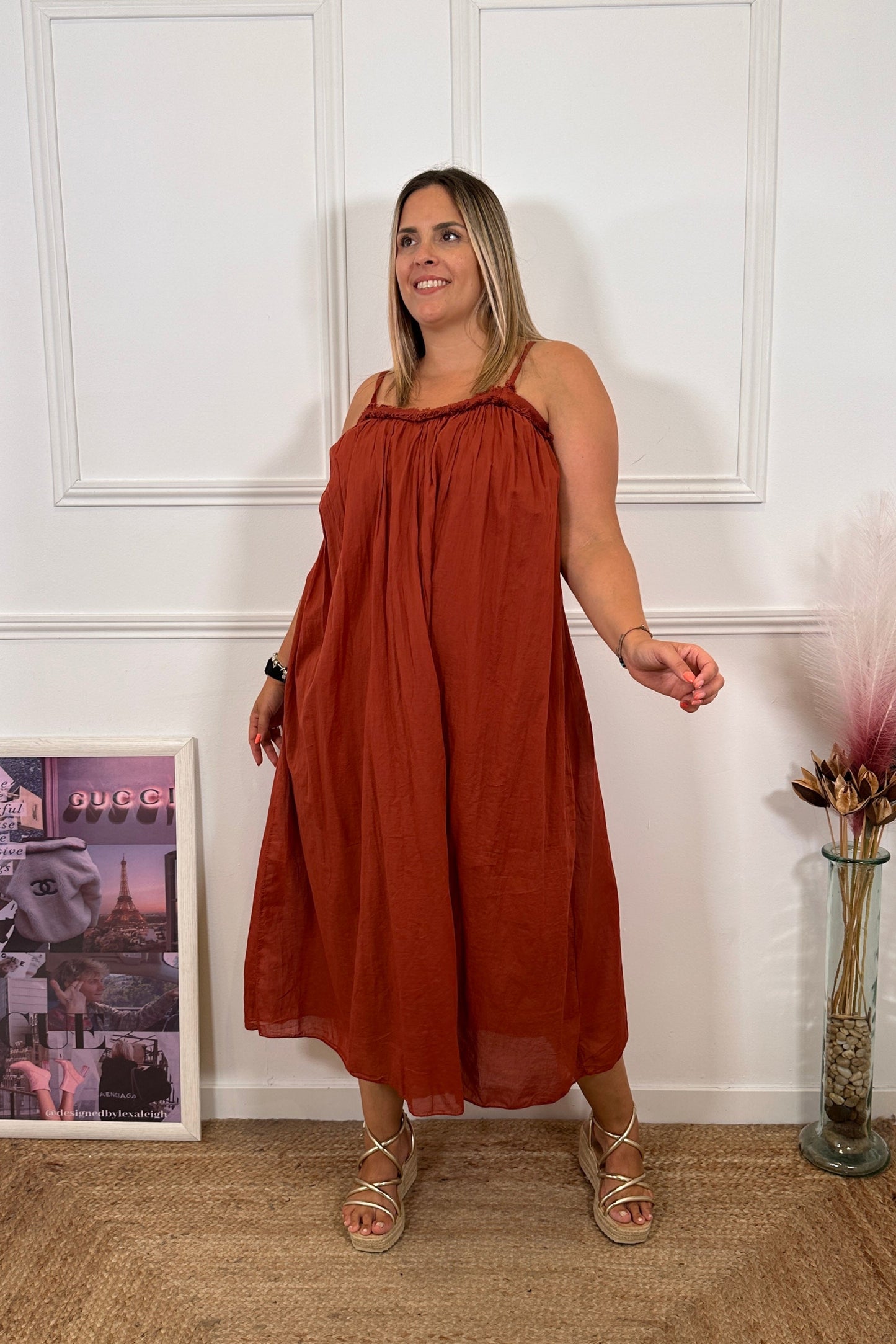 Vestido Frida Teja