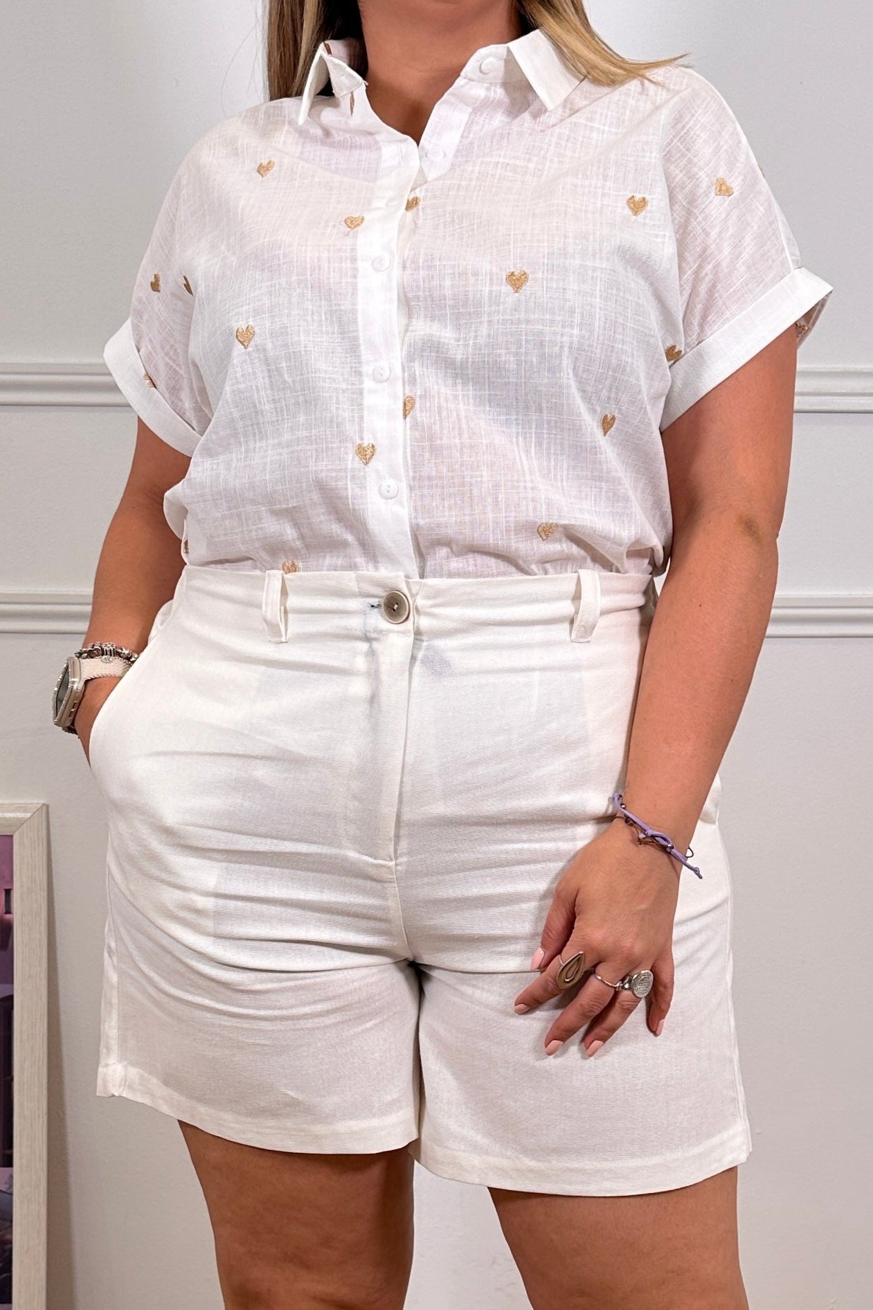 Camisa Lino Heart