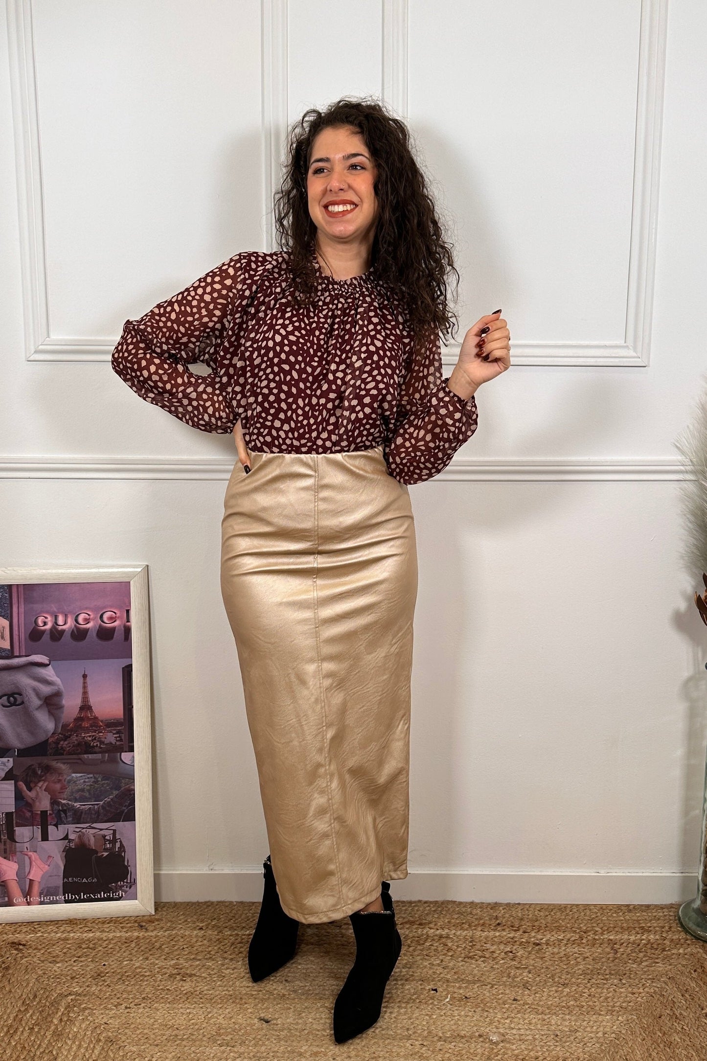 Falda Poli Piel Miri