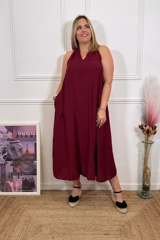 Vestido Loreto Burdeos