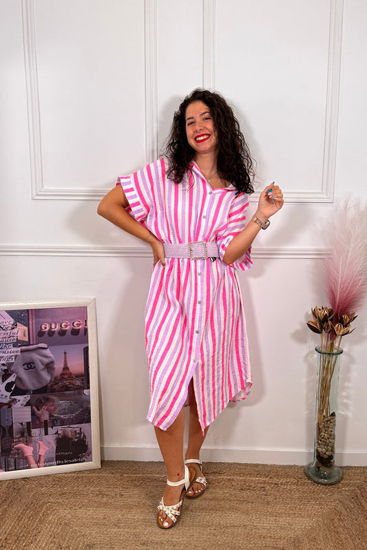 Vestido Rayito Malva