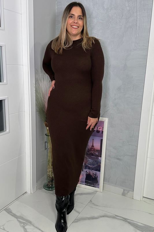 Vestido Essential Marrón Chocolate