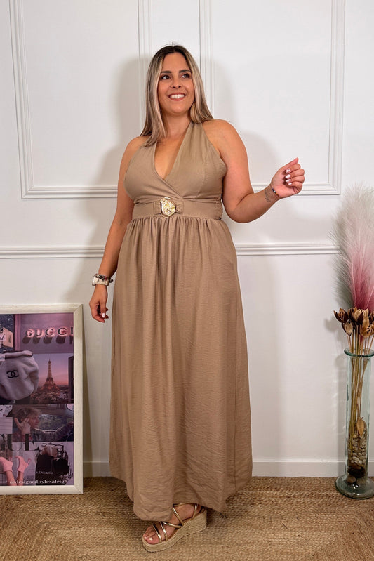 Vestido Mary Camel