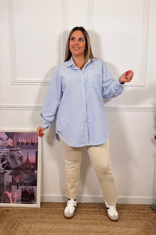 Maxi Camisa Rayas