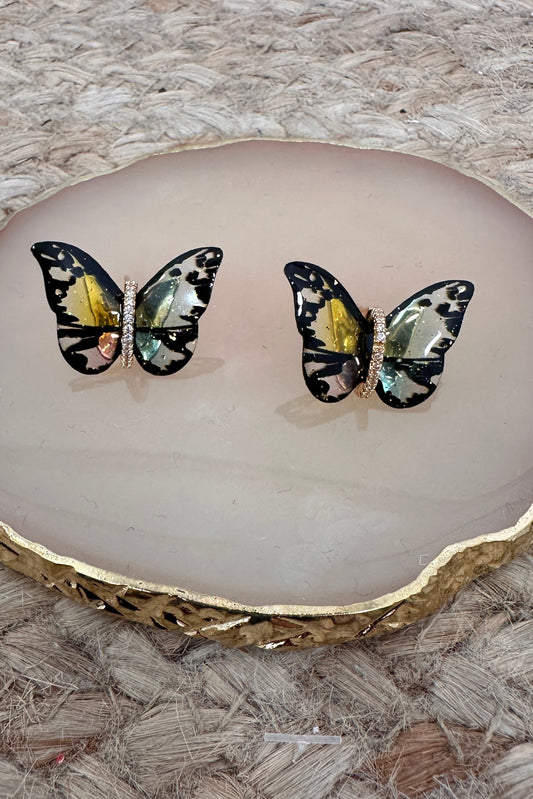 Pendientes Mariposa Jade Verde