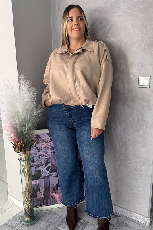 Bomber Suede Beige