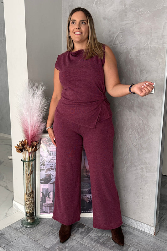 Conjunto Aura Burdeos