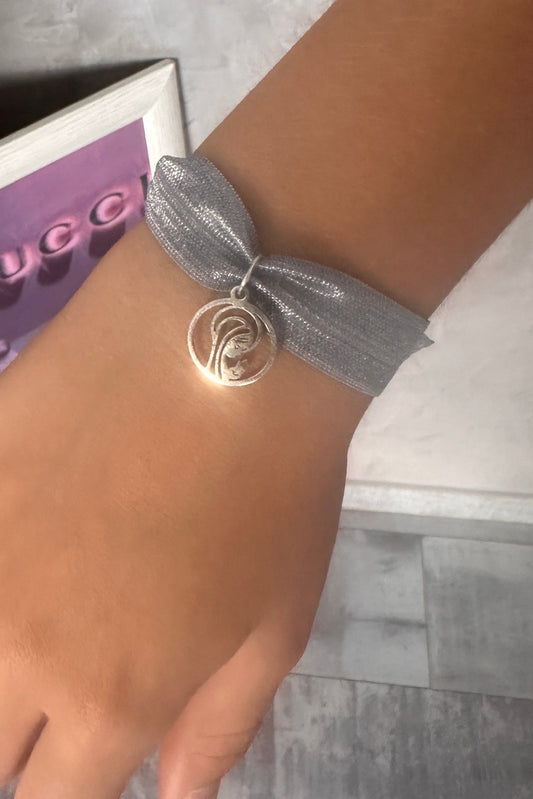 Pulsera Elástica con Medalla de la Virgen