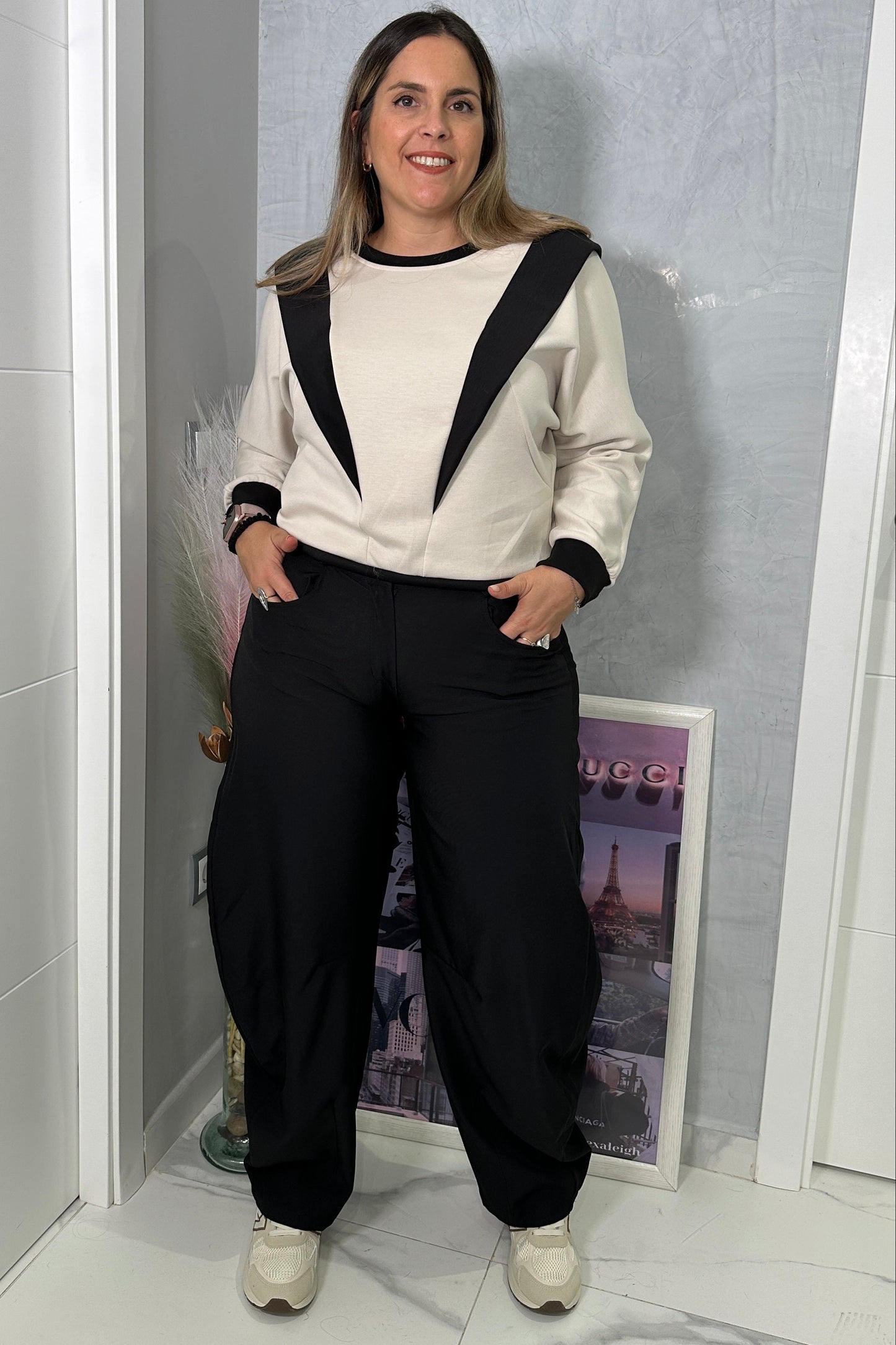 Pantalón Flow Negro