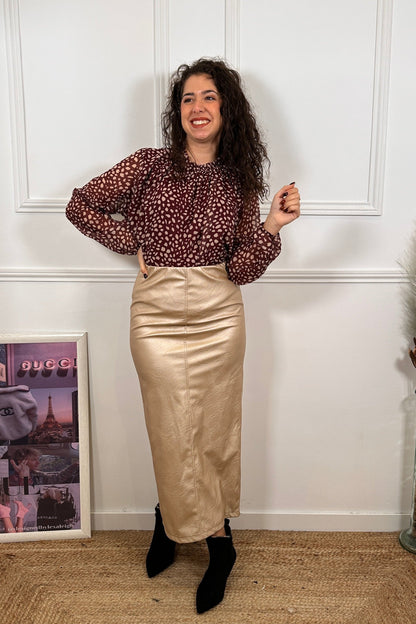 Falda Poli Piel Miri