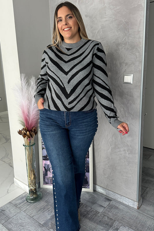 Jersey Savannah Gris/Negro