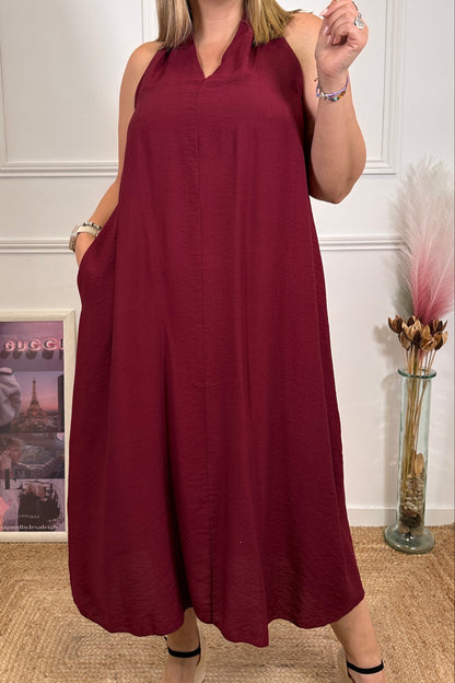 Vestido Loreto Burdeos