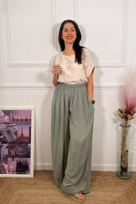 Blusa Nudo Hoja Beige