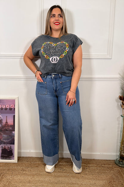 Jeans Cuffed Street