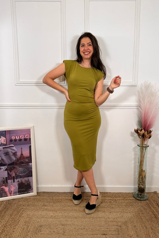 Vestido Frunce Aitana Verde