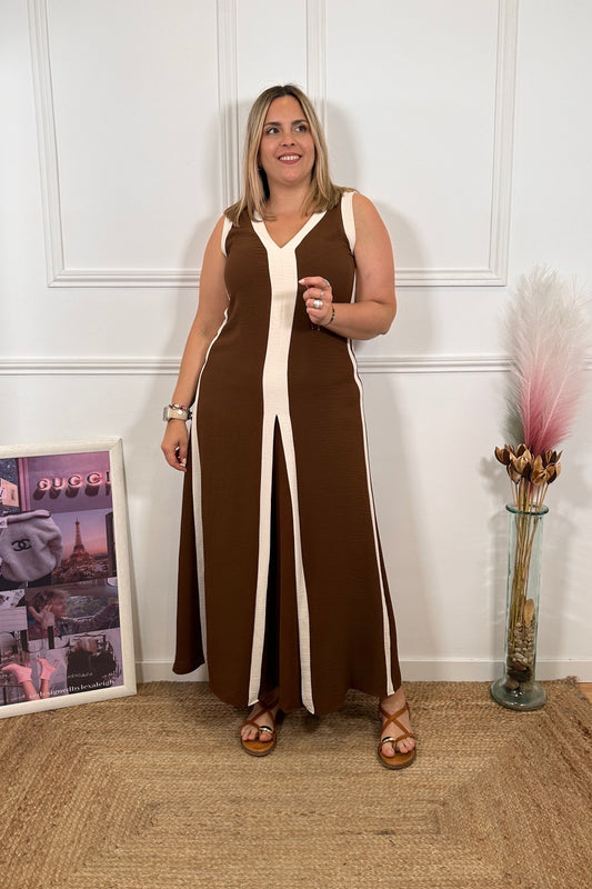 Vestido Duo Marrón