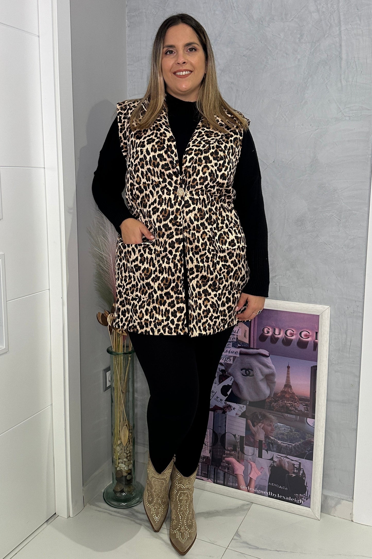 Chaleco Safari Animal Print