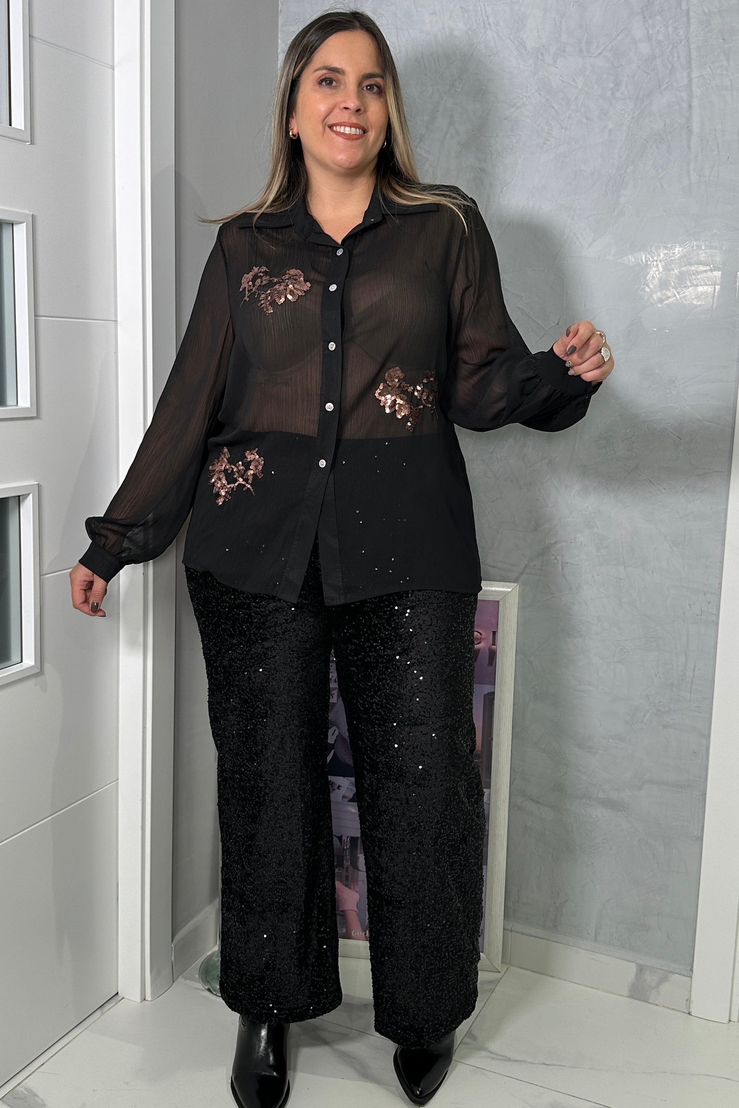 Pantalón Party Negro